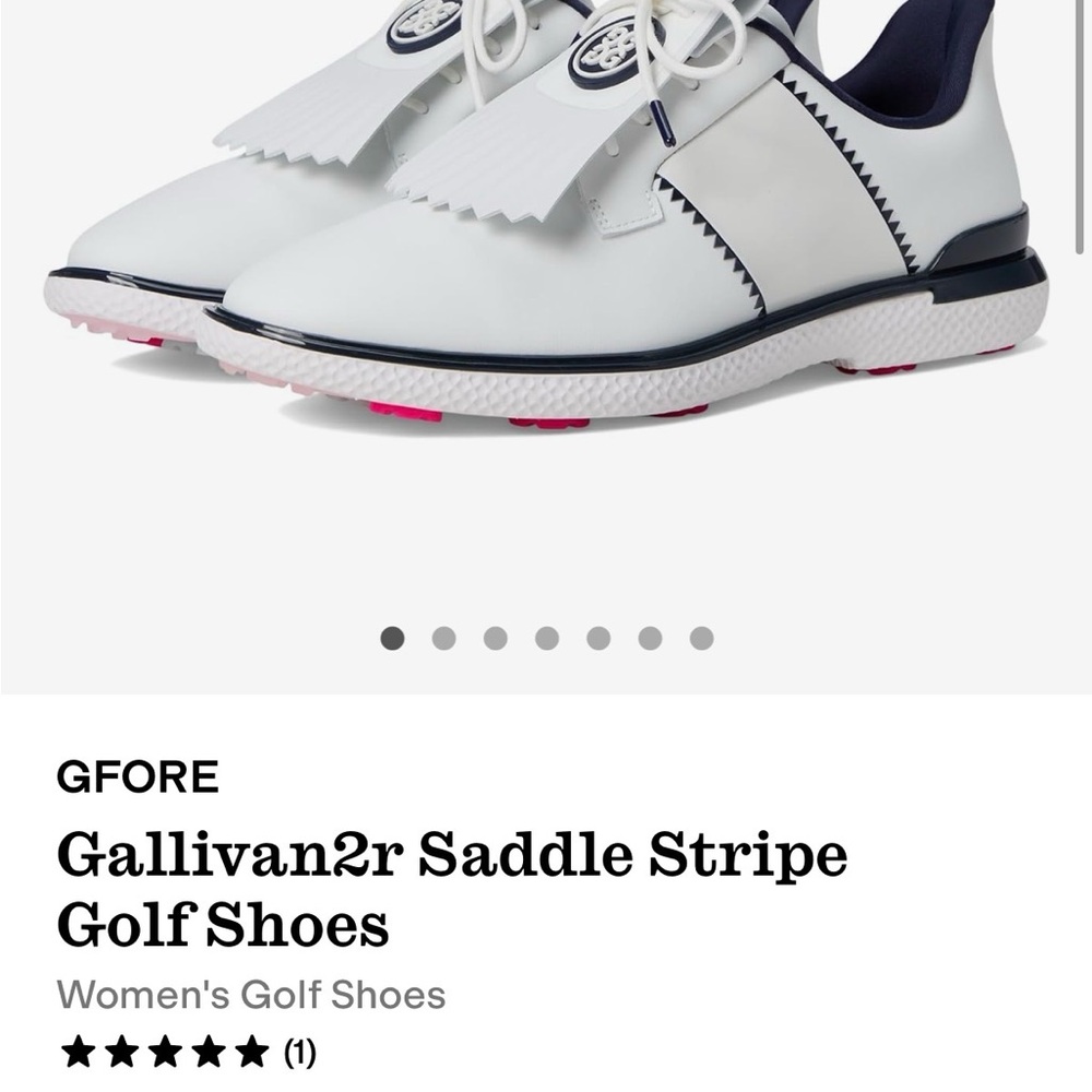 G/FORE White and Navy Women's golf shoes